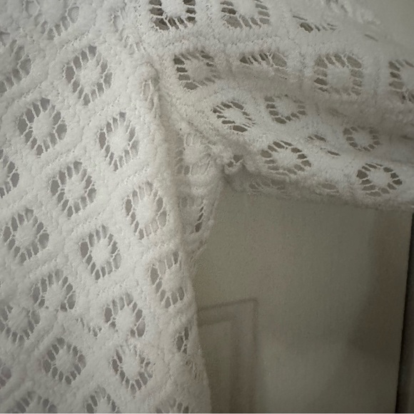 Lilly Pulitzer Mara Resort White Paradise Island Engineered Lace Dress Medium - Picture 8 of 14